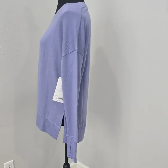 NWT - ATHLETA SERENDIPITY BLUE SOFT Athleta Coaster Luxe Sweatshirt - Picture 6 of 13